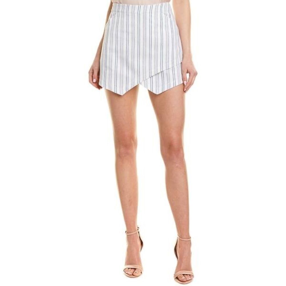 NWOT BCBG Beckett blue & white mini skirt